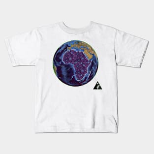 AFRICA FLOWERED CONTINENT by AfreeKA -2 Kids T-Shirt